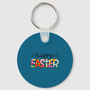 Happy Easter Bunny Rabbit Face Funny Easter Day Wo Keychain