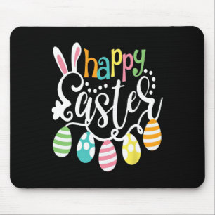 Happy Easter Bunny Rabbit Face Funny Easter Day Wo Mouse Pad