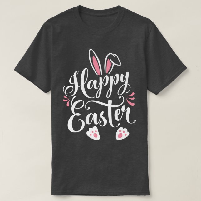 Happy Easter Bunny Rabbit Face Funny Easter Day Wo T-Shirt (Design Front)