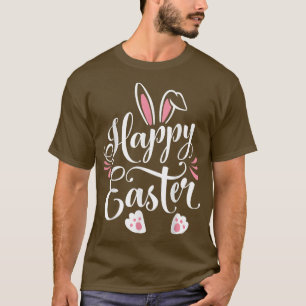 Happy Easter Bunny Rabbit Face Funny Easter Day Wo T-Shirt