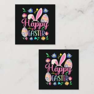 Happy Easter Bunny Rabbit Face Funny Loyalty Card