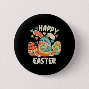 Happy Easter Bunny Rabbit Fun Easter Egg For Women 2 Inch Round Button