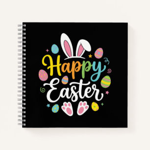 Happy Easter Bunny Rabbit Funny Easter Day Women  Notebook