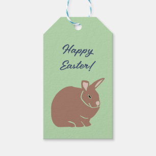Happy Easter Bunny Rabbit Gift Tags