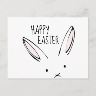 Happy Easter Bunny Rabbit Postcard