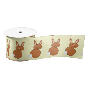Happy Easter Bunny Ribbon Satin Ribbon