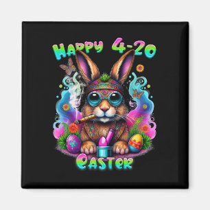 Happy Easter Bunny Smoking Weed Funny Magnet