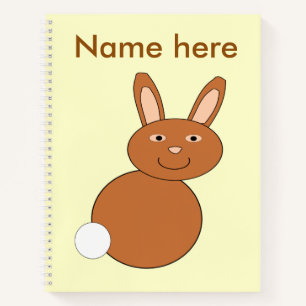 Happy Easter Bunny Spiral Notebook