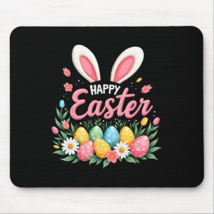 Happy Easter Bunny Spring Easter Egg Easter Shirts Mouse Pad