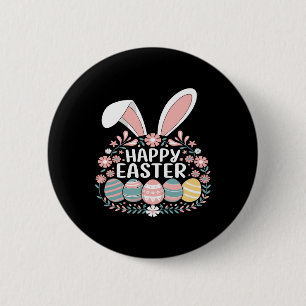 Happy Easter Bunny Spring Easter Egg Easter Women 2 Inch Round Button