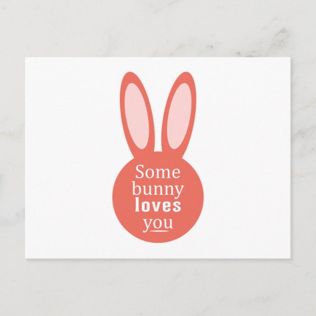 Happy Easter Bunny Spring Easter Funny Gift Idea Postcard (Front)