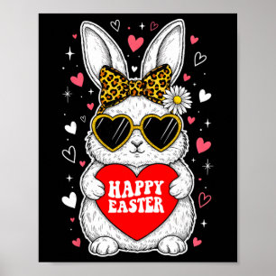 Happy Easter Bunny Spring Egg Hunt Family Matching Poster