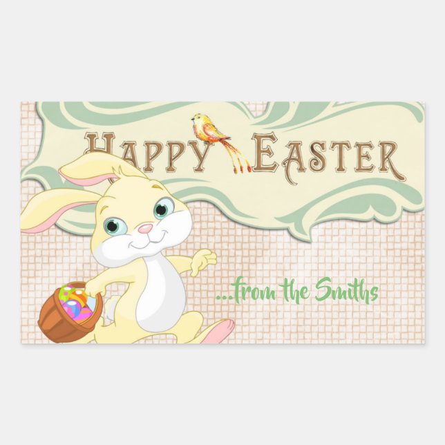 Happy Easter Bunny Sticker (Front)