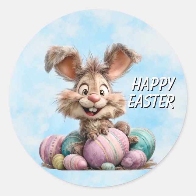 Happy Easter Bunny Sticker (Front)
