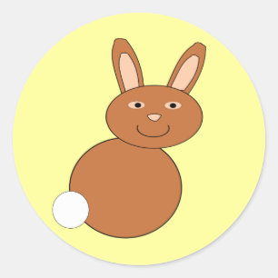 Happy Easter Bunny Stickers