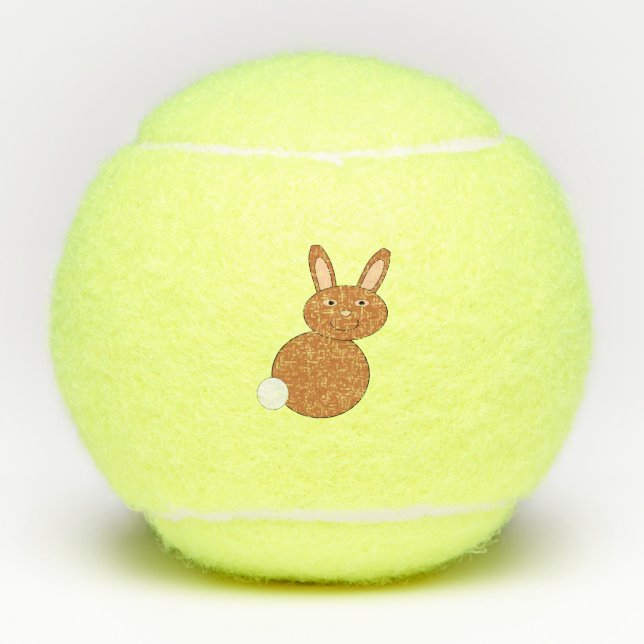 Happy Easter Bunny Tennis Balls (Front)