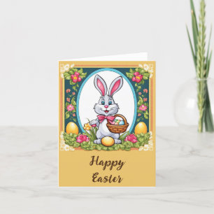 Happy Easter bunny Thank You Card