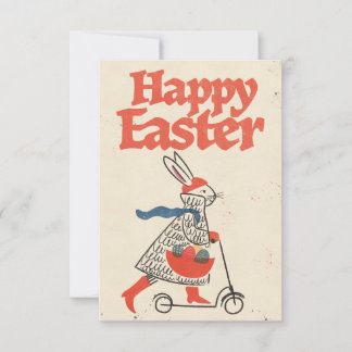 Happy Easter Bunny Thank You Card