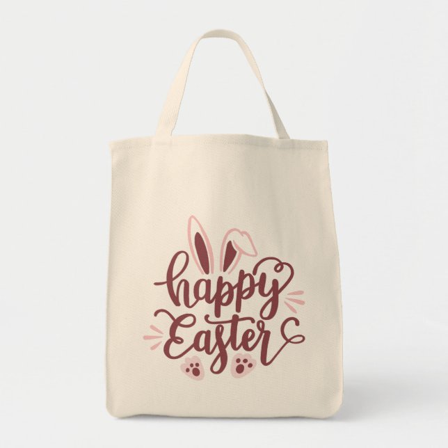 Happy Easter Bunny  Tote Bag (Front)