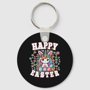 Happy Easter Bunny Unicorn Easter Bunny Boys Toddl Keychain