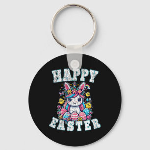 Happy Easter Bunny Unicorn Easter Bunny Boys Toddl Keychain