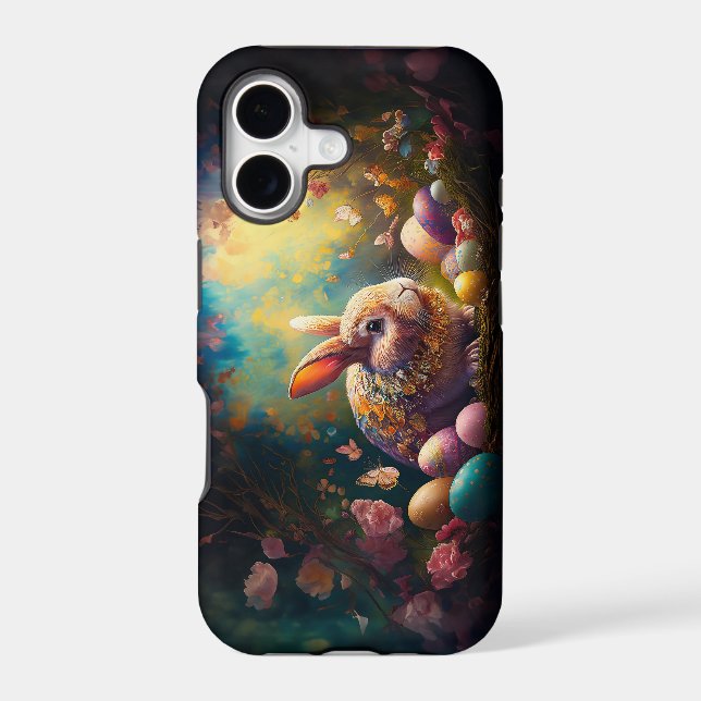 Happy Easter Bunny with Easter eggs (Back)