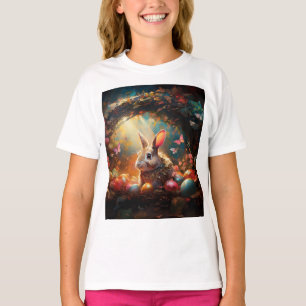 Happy Easter Bunny with Easter eggs T-Shirt