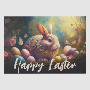 Happy Easter Bunny with Easter eggs Tissue Paper