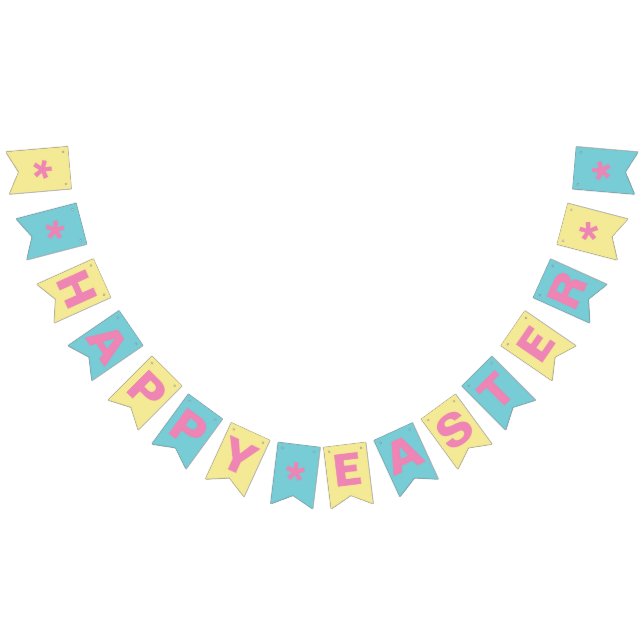 "HAPPY EASTER" BUNTING BANNER Customize (All)