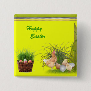 Happy Easter  Button