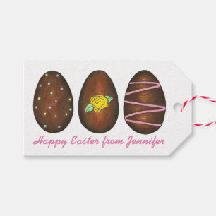 Happy Easter Candy Chocolate Buttercream Eggs Gift Tags