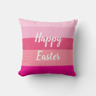 Happy Easter Candy Colours Throw Pillow