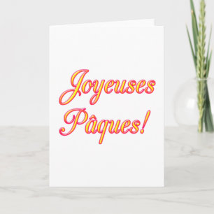 Happy Easter card, French Holiday Card