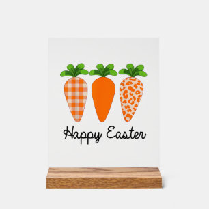 Happy Easter Carrot Cute Easter T-Shirt Acrylic Sign