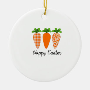 Happy Easter Carrot Cute Easter T-Shirt Ceramic Ornament