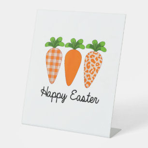 Happy Easter Carrot Cute Easter T-Shirt Pedestal Sign