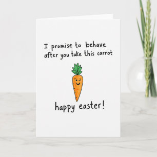 Happy Easter Carrot Friend Card
