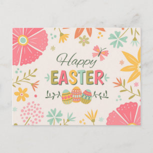 Happy Easter Celebration Postcard