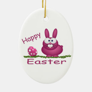 Happy Easter Ceramic Ornament