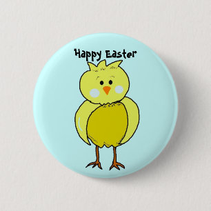 Happy Easter Chick 2 Inch Round Button