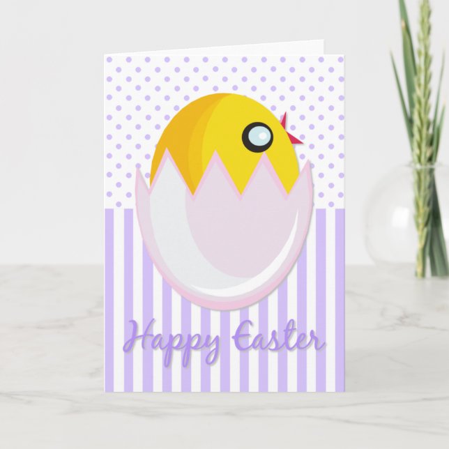 Happy Easter Chick Card (Front)