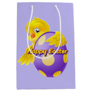 Happy Easter Chick Medium Gift Bag