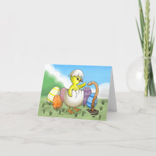 Happy Easter Chicken's Holiday Card