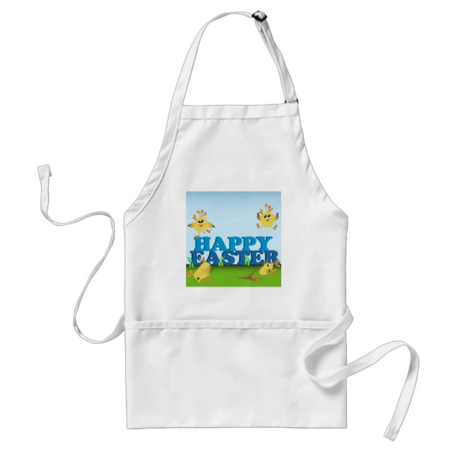 Happy Easter Chicks Standard Apron (Front)