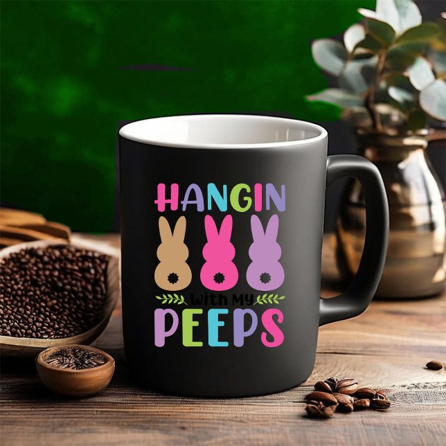 Happy Easter. Chicks Two-Tone Coffee Mug (Creator Uploaded)