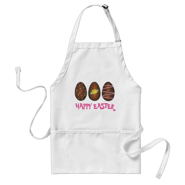 Happy Easter Chocolate Buttercream Egg Candies Standard Apron (Front)
