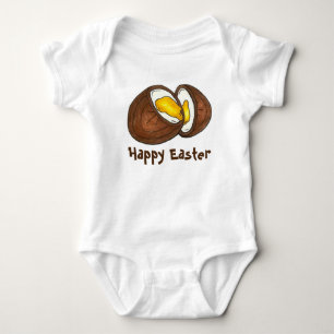 Happy Easter Chocolate Creme Egg Eggs Basket Candy Baby Bodysuit