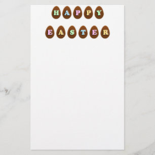 Happy Easter Chocolate Eggs Stationery