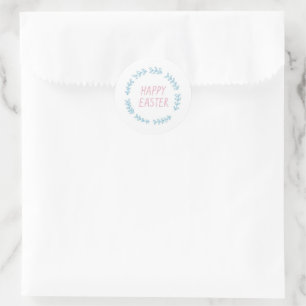 Happy Easter Classic Round Sticker