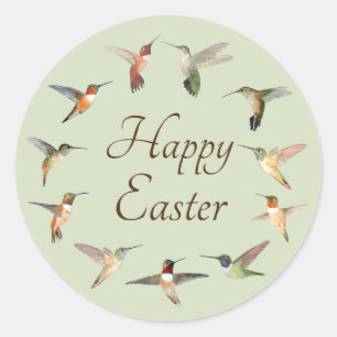 Happy Easter Classic Round Sticker